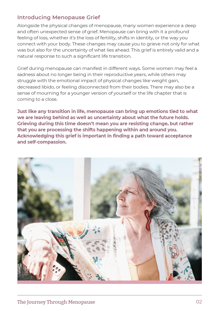 The Journey Through Menopause example 1 - Menopause Health Guide