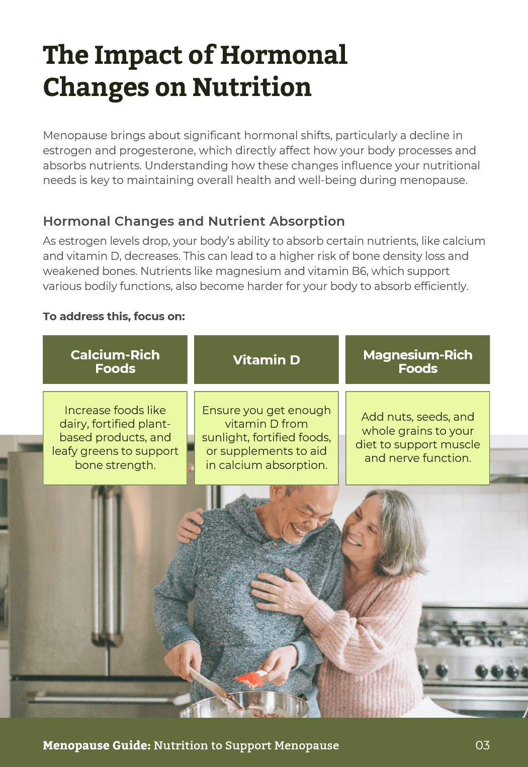 Menopause Nutrition Guide example 2 - Menopause Health Guide