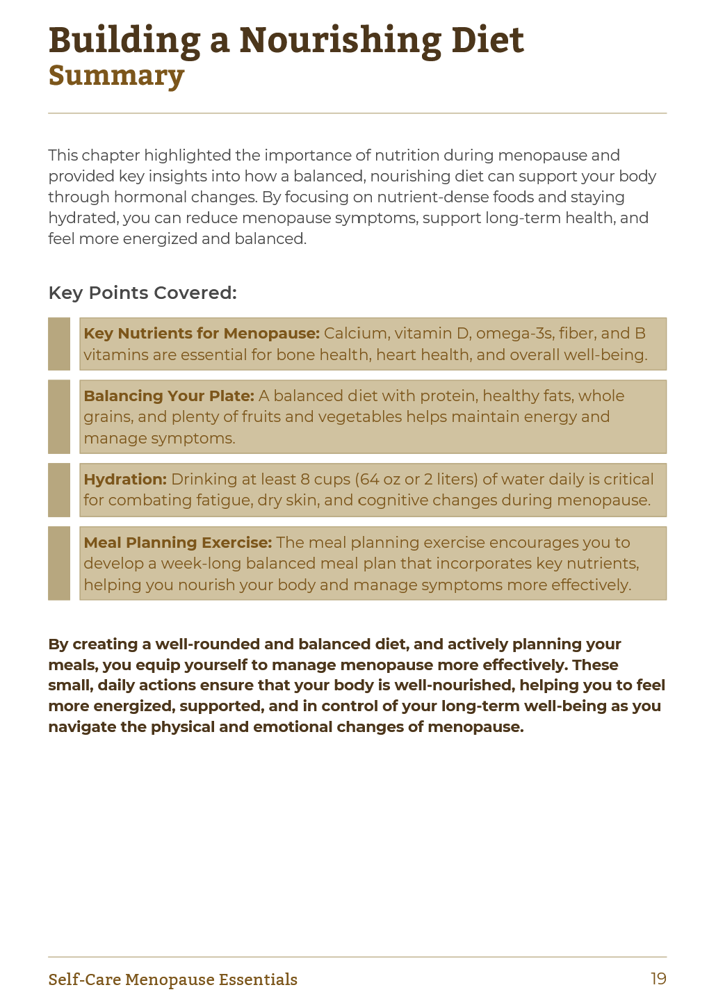 Self - Care Menopause Essentials | Workbook example 5 - Menopause Health Guide